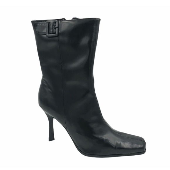 Shoes - New vintage y2k JOLIE VICTORIA Black Heel Boot with Inside Zipper – Size 8